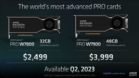 AMD推出Radeon Pro W7800 7900显卡 起售价1 7万元 用于工作站 蓝点网