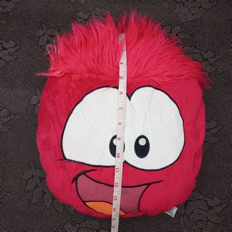 Red Puffle Pillow Head Plush On Carousell