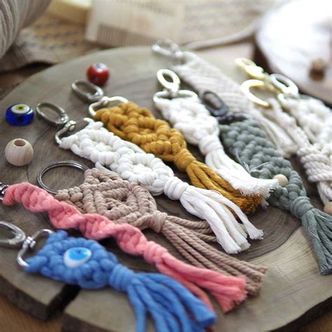 Makrome Anahtarlık Yapımı DIY Macrame Keychains