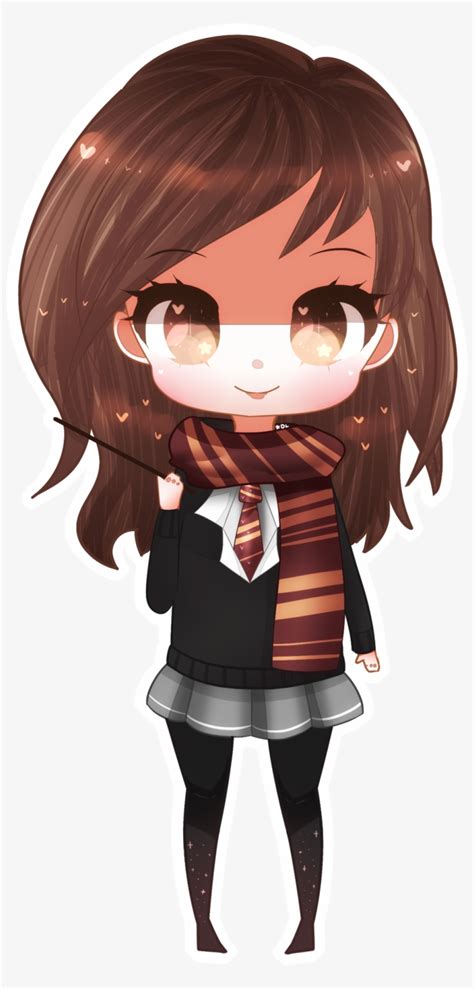 Chibi Hermione Harry Potter Hermione Chibi Png Image Transparent