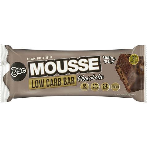 Bsc Body Science High Protein Low Carb Mousse Bar Chocoholic 55g Woolworths