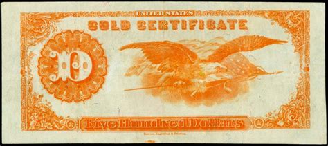 1922 500 Dollar Gold Certificate World Banknotes Coins Pictures