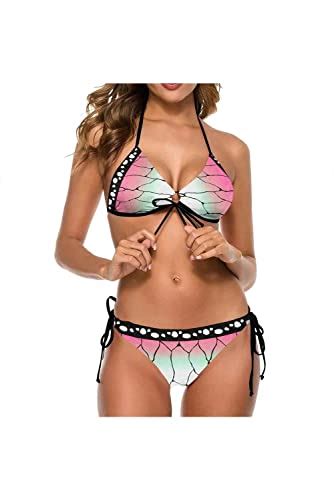 Gonriya Shinobu Swimsuit For Women Demon Slayer Shinobu 2 Piece Bikini Anime Bathing Suit