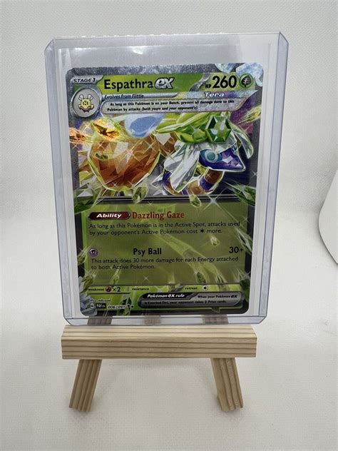 Pokémon TCG Espathra ex Scarlet Violet Paldean Fates 006 091 Holo