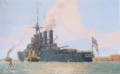 HMS TIGER underway c 1915 - Maritime Originals