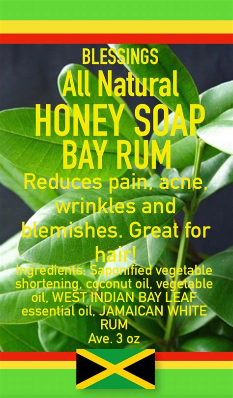 Honey Bay Rum Soap Blessings All Natural Jamaica