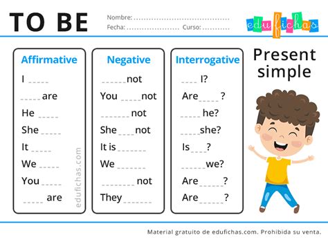 Verbo To Be Uso Estructura Y Ejercicios Online Verbo To Be Presente