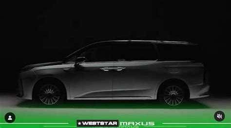 Maxus 9 纯电动豪华 MPV 即将登陆大马540km续航里程 Weststar Maxus 9 EV teaser Insta