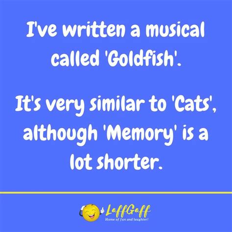 Funny Goldfish Musical Joke LaffGaff Home Of Laughter