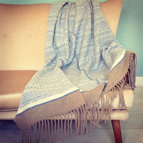 Handmade Knitted Fair Isle Blanket Throw By Suzie Lee Knitwear