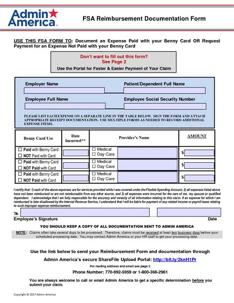 Fsa Claim Form 2023 Printable Forms Free Online