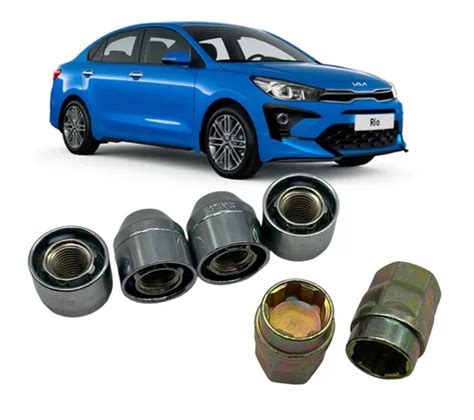 Birlos De Seguridad Kia Rio Doble Llave Meses Sin Inter S