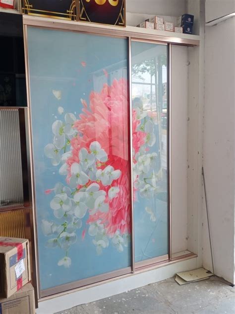 Glass Hinged Aristo Wardrobe, For Home, Thickness: 10mm at Rs 750 ...