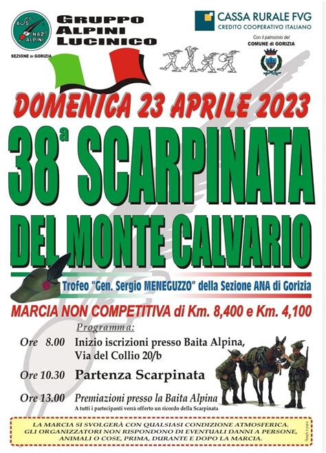 Gorizia Domenica La Scarpinata Del Monte Calvario Andrea Tomasella