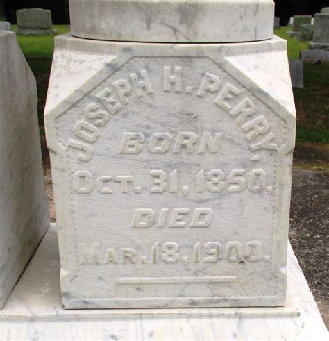 Joseph Henry Perry 1850 1900 Find A Grave Memorial