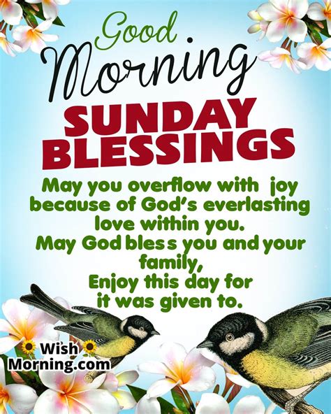 Good Morning Sunday Blessings