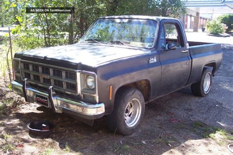 1979 Gmc C1500 Short Bed Street Coupe Cab And Chassis 2 Door 5 7l