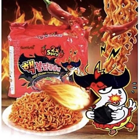 Samyang X Spicy Hot Chicken Flavor Korean Ramen Noodle Fire Noodle Challenge