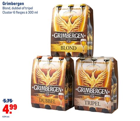 Grimbergen Blond Dubbel Of Tripel Aanbieding Bij Makro