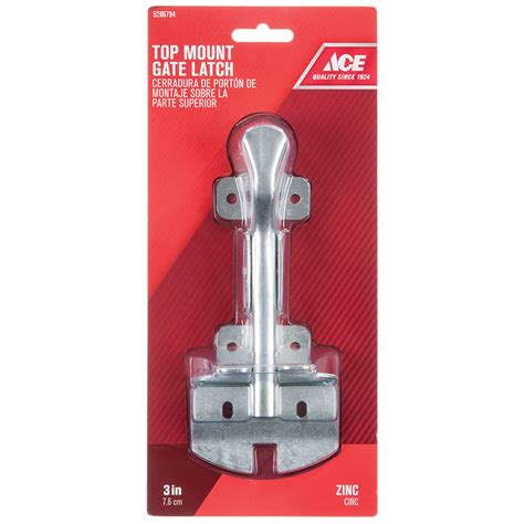 Ace 1052 In H X 475 In W X 18 In L Zinc Plated Metallic Zinc Top Mount Gate Latch Gate