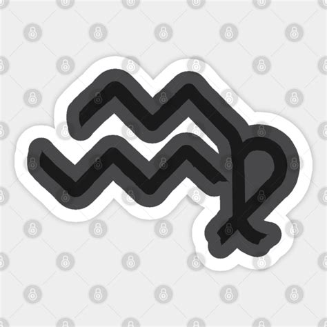 Aquarius And Virgo Double Zodiac Horoscope Signs Aquarius Sticker