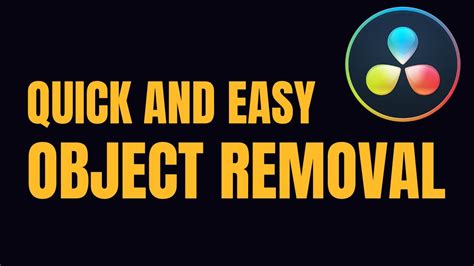 Instant Object Removal In DaVinci Resolve Quick And Easy Tutorial