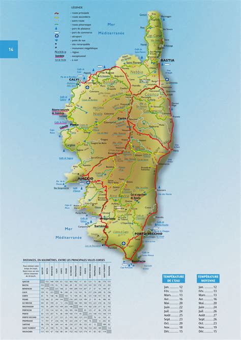 Carte G Ographique De La Corse Vacances Arts Guides Voyages