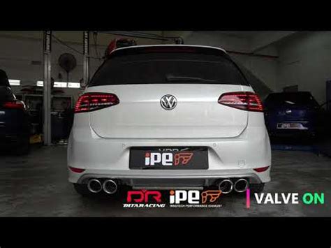 VOLKSWAGEN GOLF R MK7 X IPE EXHAUST FULL DECAT SOUND CHECK YouTube