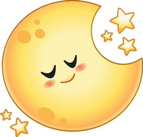 Lovely Cartoon Moon Clipart Transparent Clipart World