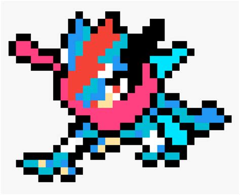 Pixel Art Pokemon Greninja Hd Png Download Kindpng