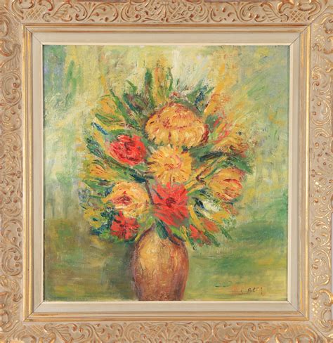 Images for 2601179 OIDENTIFIERAD KONSTNÄR Flower still life oil on