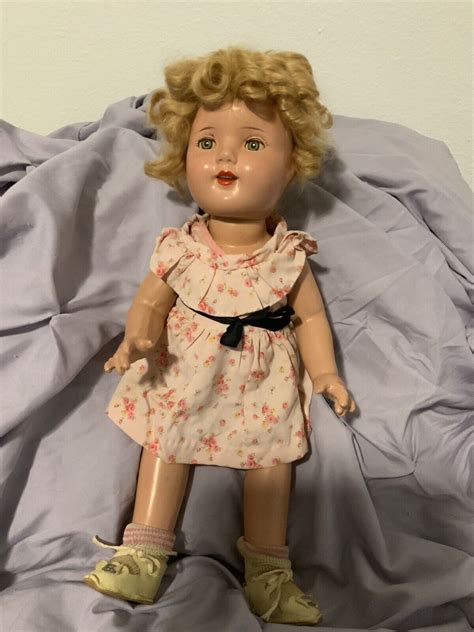 Vintage Ideal 1930s Shirley Temple Makeup Composition Doll Marked 18