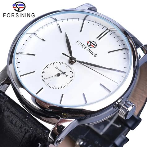 Forsining relojes mecánicos informales para hombre reloj de pulsera