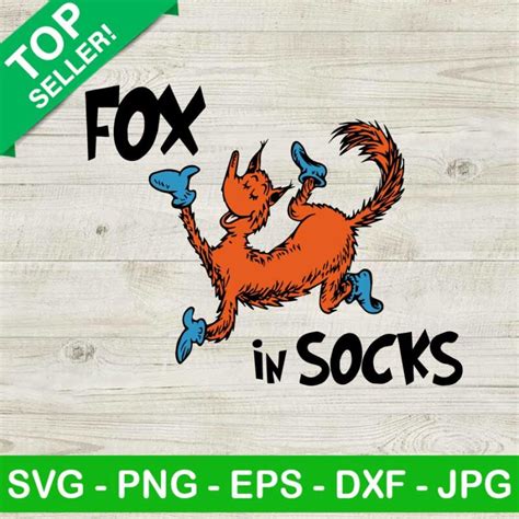 Fox In Socks Svg Dr Seuss Svg Dr Seuss Characters Svg Read Across