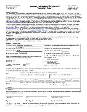 Fillable Online Eformspublic Ferc Federal Energy Regulatory Licensed