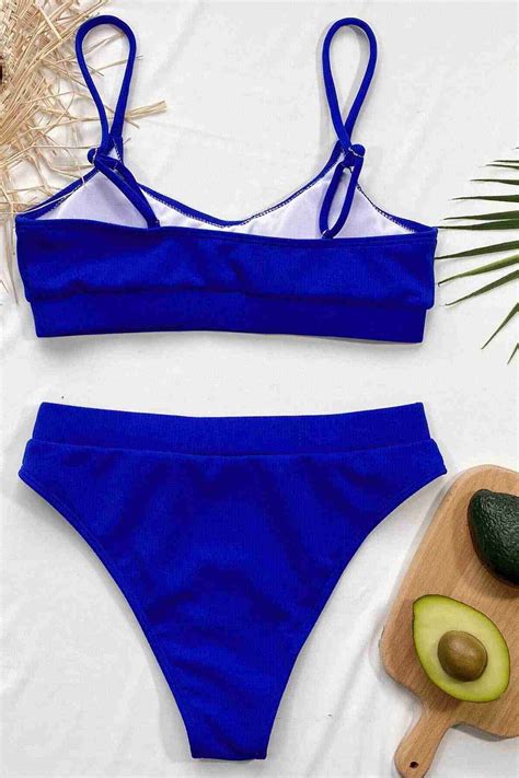 Angelsin Y Ksek Bel Fitilli Kuma Tankini Bikini St Saks Bikini St