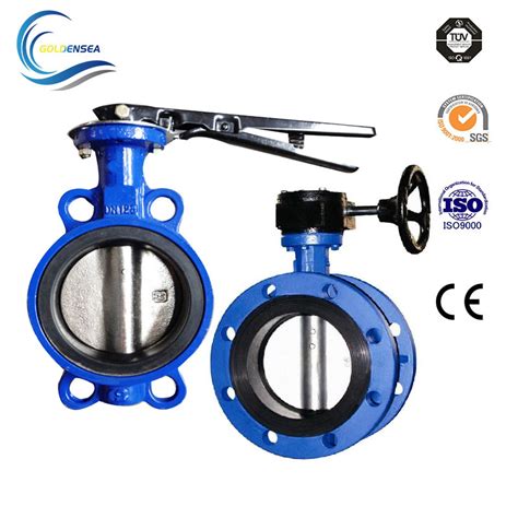 3 DN80 Cast Ductile Iron Body Disc EPDM Epr Wafer Butterfly Valve