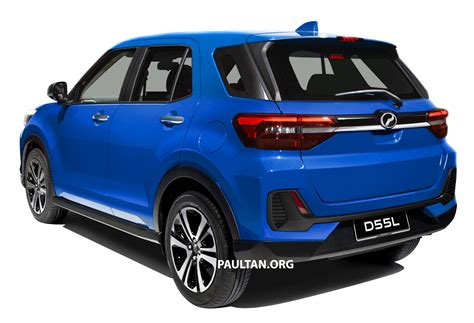 Upcoming Perodua D55L model rendered based on Daihatsu’s New Compact SUV, as seen in Tokyo ...