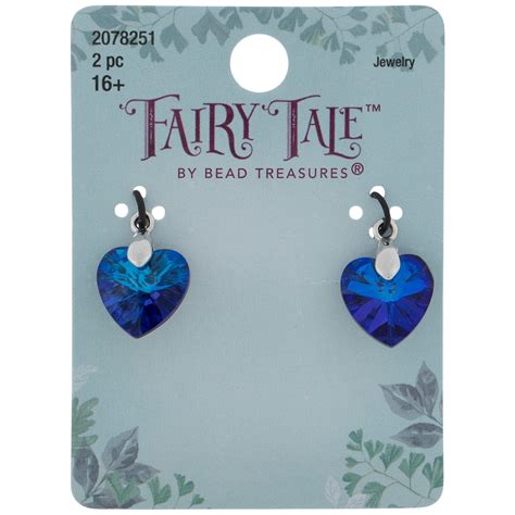 Blue Rhinestone Heart Charms Hobby Lobby