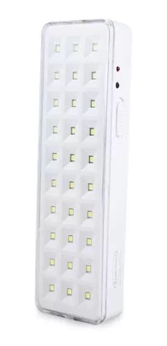 10 Luminária De Emergência 30 Led Recarrega Bivolt 100 Lumen Bivolt 110