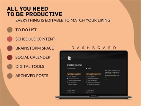 Creator Planner For Notion Prototion Buy Notion Template
