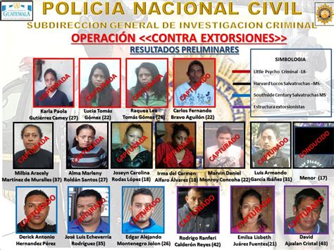 Pnc De Guatemala On Twitter Se Reportan 16 Capturados Y Un Menor