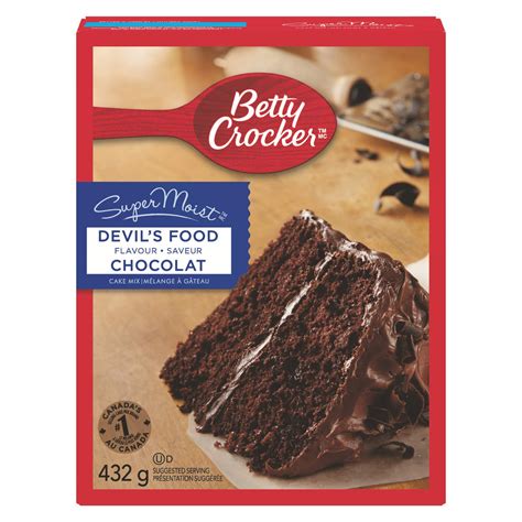 Betty Crocker Devils Food Super Moist Cake Mix 432g15oz Imported From Canada Caffeine