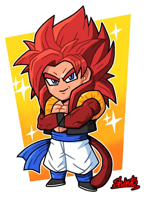 Gogeta Ssj4chibi By Shintoart On Deviantart