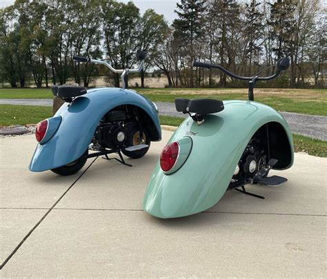 An Original Volkswagen Beetle Was Taken Apart To Create These Mini Bikes