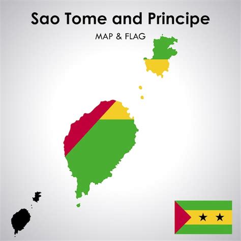 Premium Vector Sao Tome And Principe Flag And Map Design Map Flag