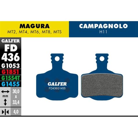 Plaquettes De Frein Galfer FD436 Route Magura MT Campagnolo H11