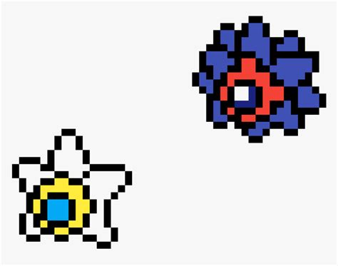 Shiny Staryu And Starmie - Shiny Pokemon Pixel Art, HD Png Download ...