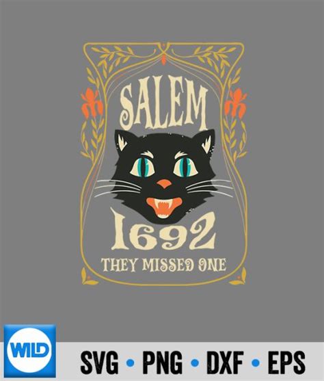 Halloween Svg Salem They Missed One Witch Halloween Svg Wildsvg