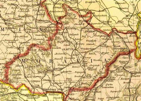 Moravia Map The Senft Genealogy And Recipe Pages